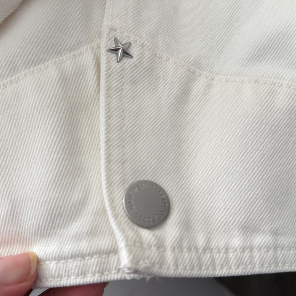 Universal Thread Cream Studded Utility Jacket NWT - image 10